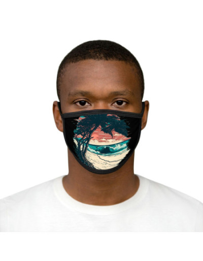 Beach Mixed-Fabric Face Mask