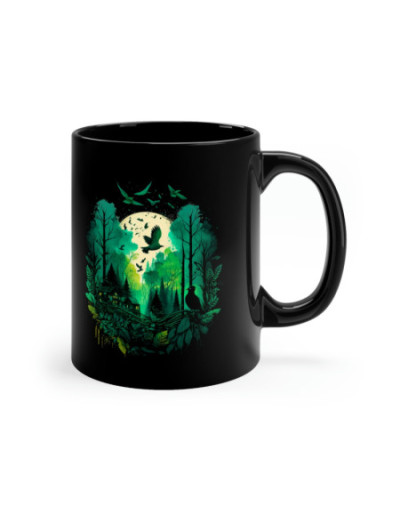 Dark forest 11oz Black Mug