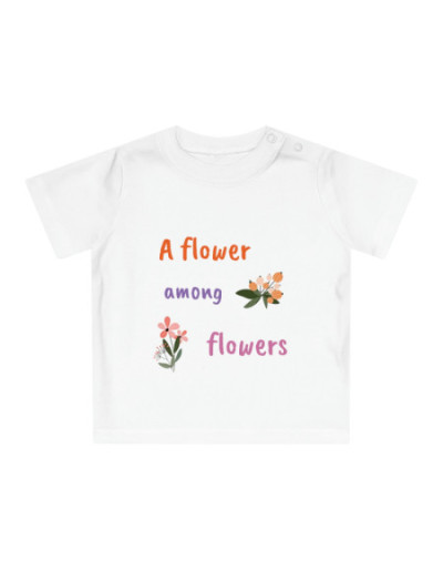 Baby Girl T-Shirt Flower...