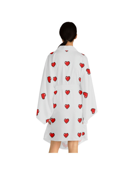 Pixel Love Long Sleeve Robe