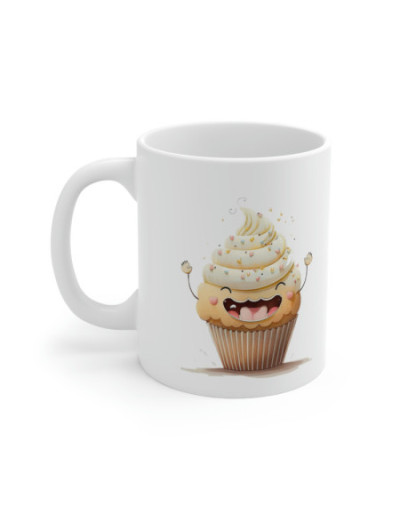 Happy Cupcake Ceramic Mug 11oz